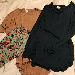 Lot with LuLaRoe leggings and 2 shirts